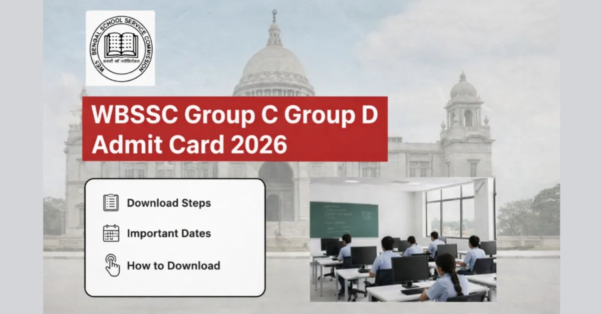 WBSSC Group C & D Admit Card